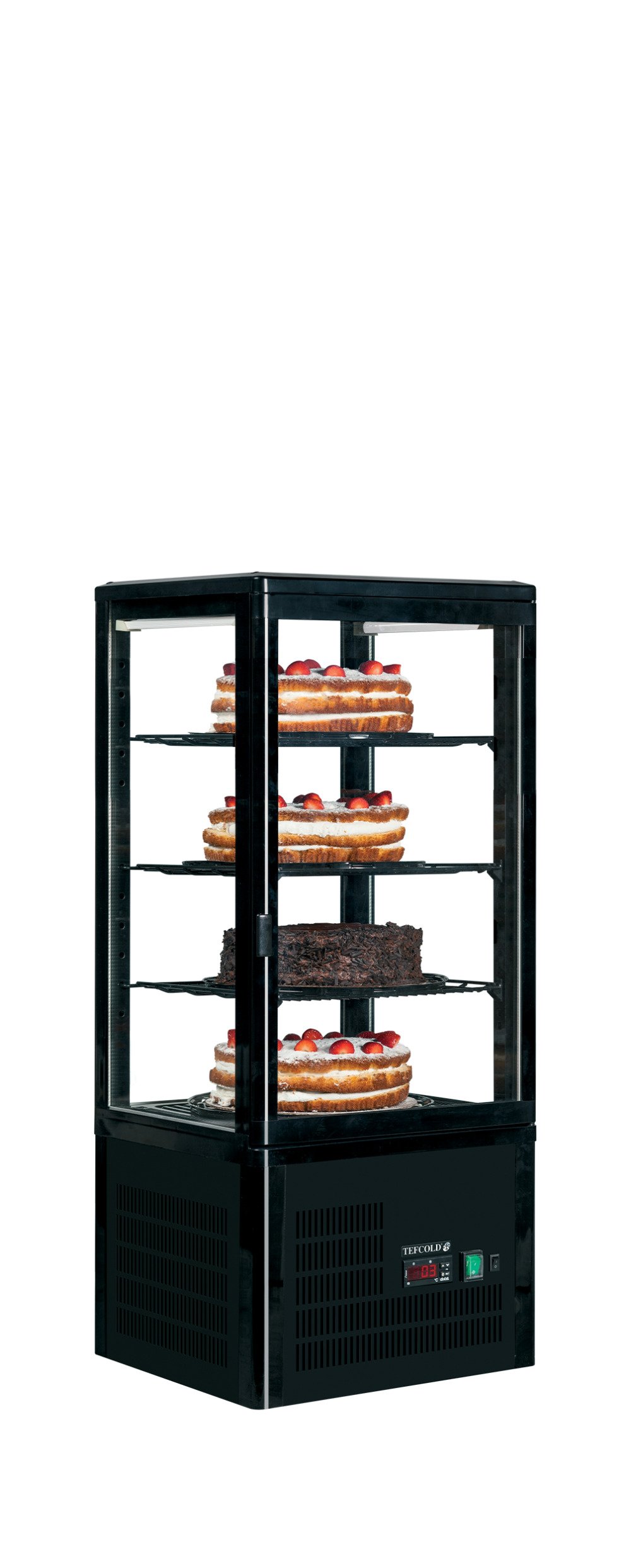 UPD80-BLACK Koelvitrine - countertop