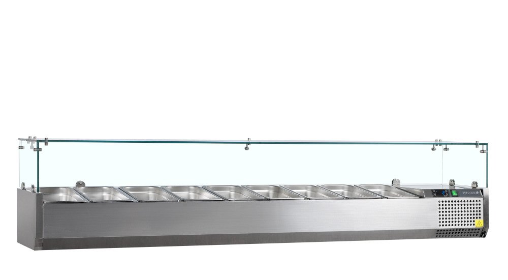 VK33-200 Opzetkoeling GN1/4 - Glas opkant