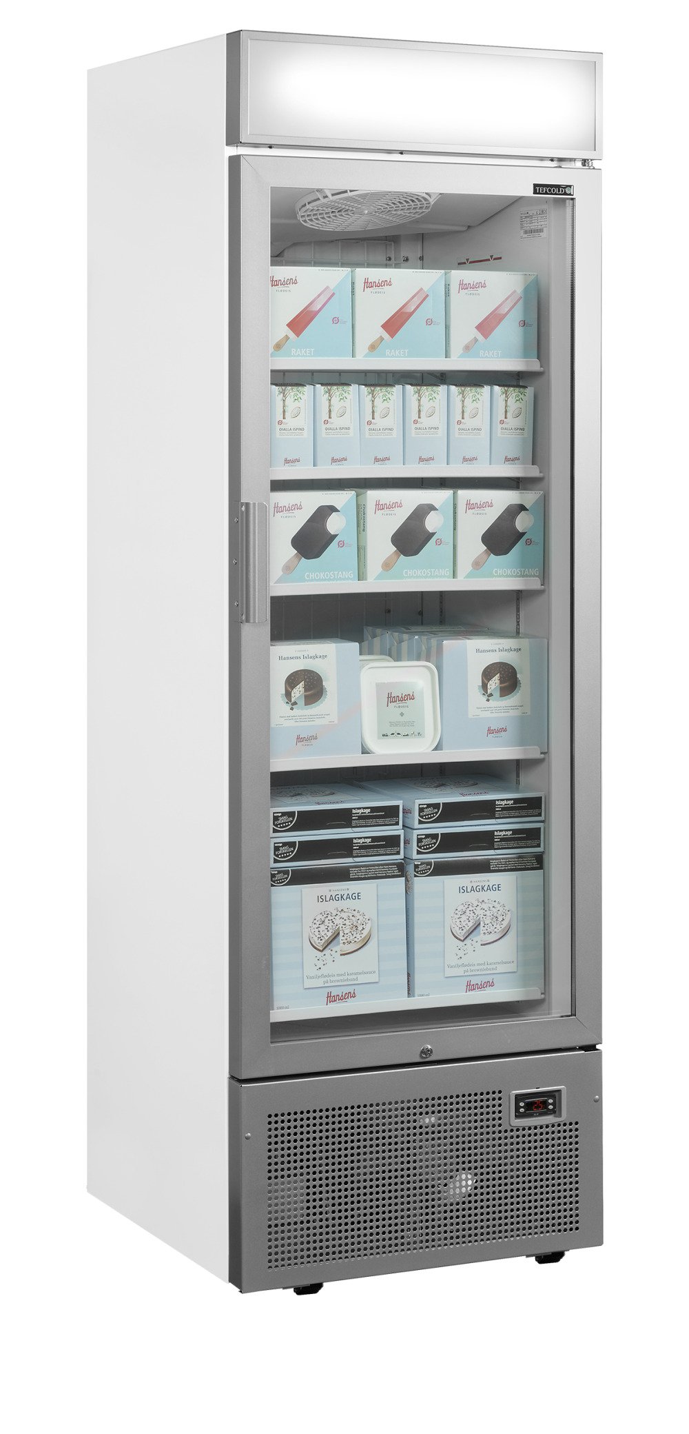 UFSC1450GCP NF Silver Congélateurs verticaux de vitrine