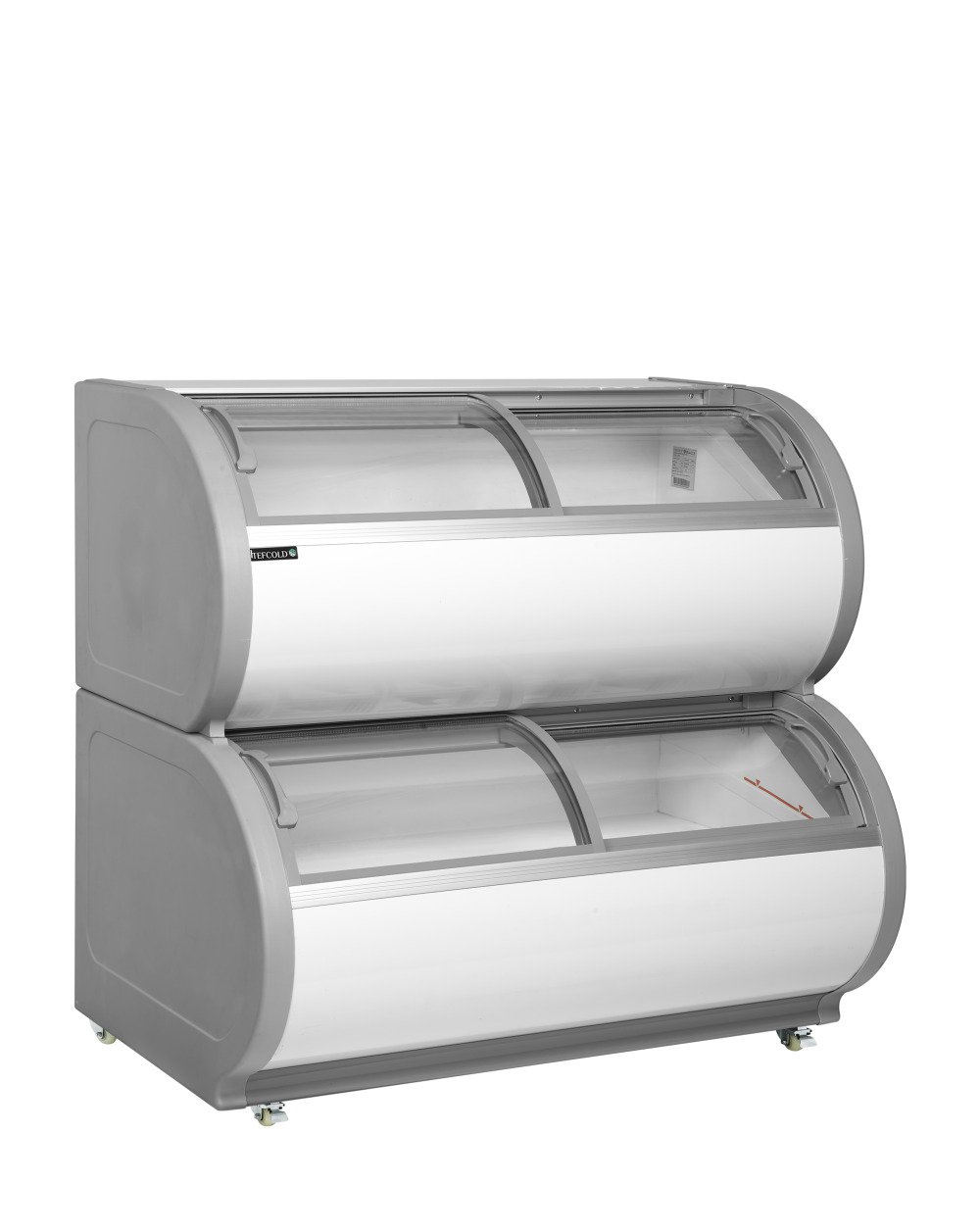 TD500 Vitrine crème glace 2 niveaux self service