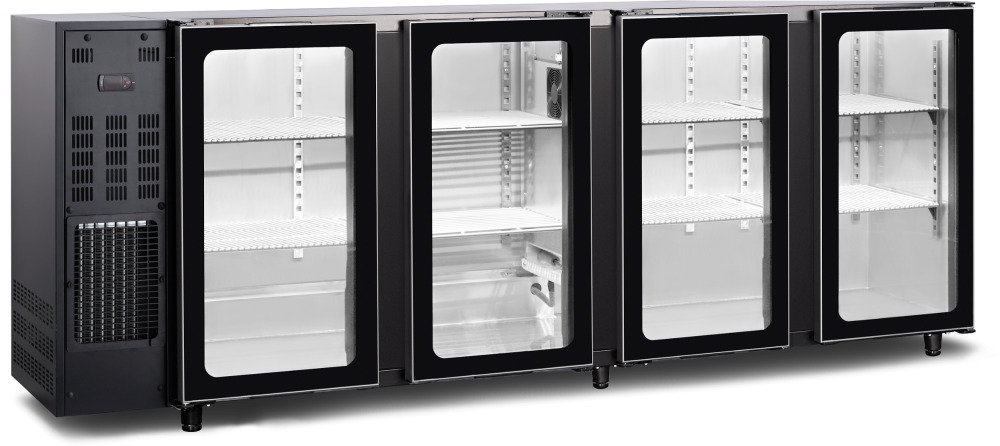 TBC4G 267B  Desserte de bar  portes vitrées