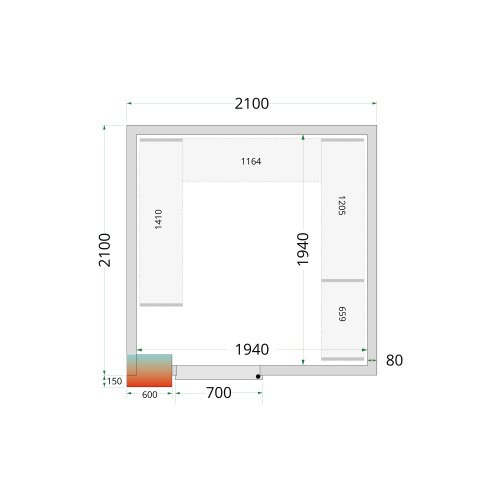 Shelf Rack System Kit CRPF2121