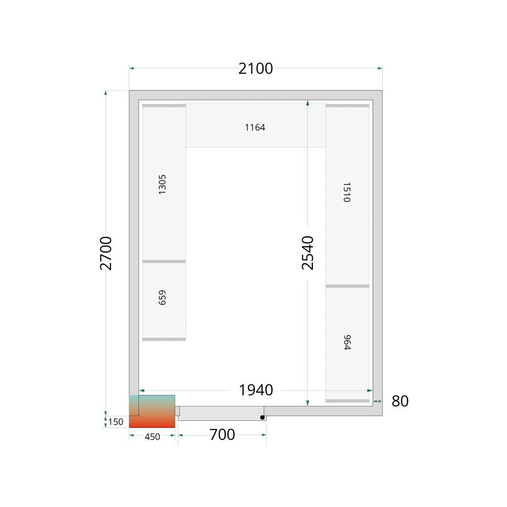 Shelf Rack System Kit CRPF2127