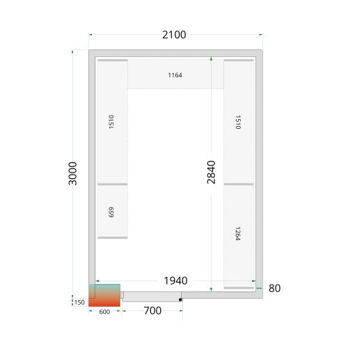 Shelf Rack System Kit CRPF2130