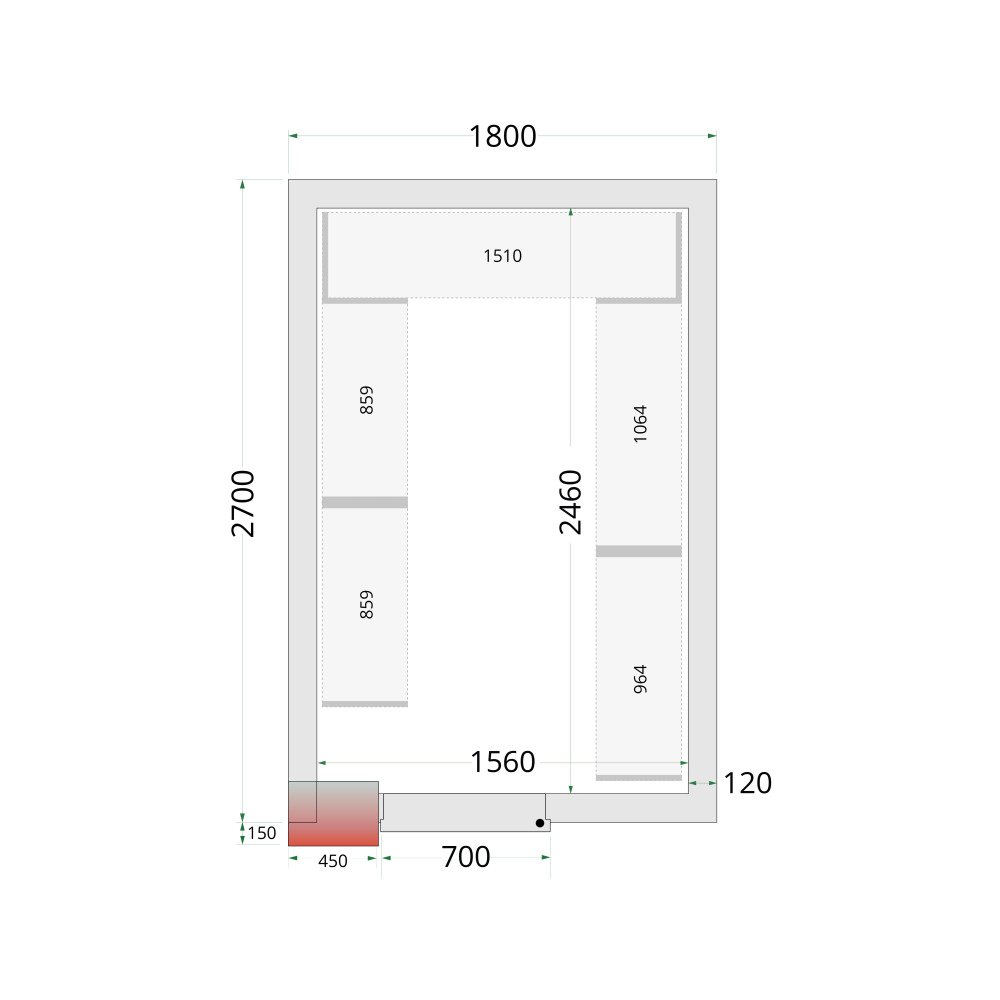 Shelf Rack System Kit CRNF1827