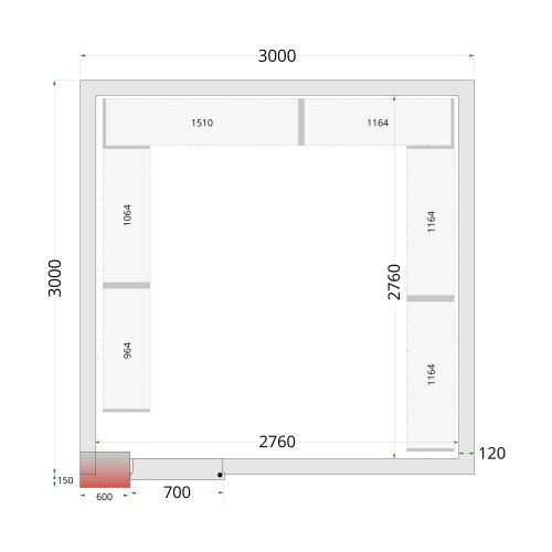 Shelf Rack System Kit CRNF3030