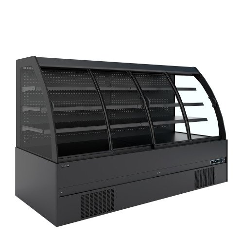 MC+B250S Low LED Lage wandkoeler met schuifdeuren