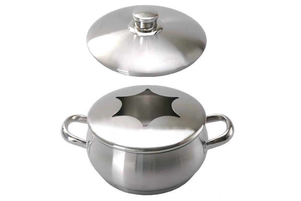KSG-1102-000 | CAQUELON INOX POUR FONDUE CHINOISE + COUVERCLE