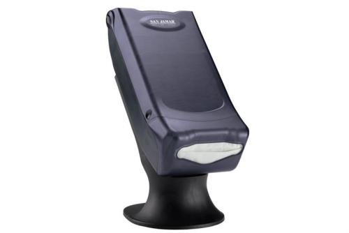 SJD-5000-000 | SERVETDISPENSER OP STAND - MINIVOUW ZWART TRANSPARANT - SERIE VENUE