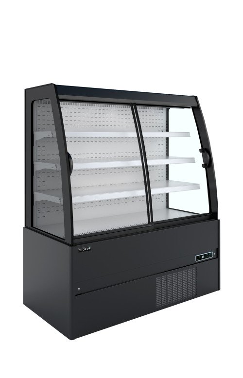 MCWB130S Low LED Réfrigérateur mural bas avec portes coulissantes
