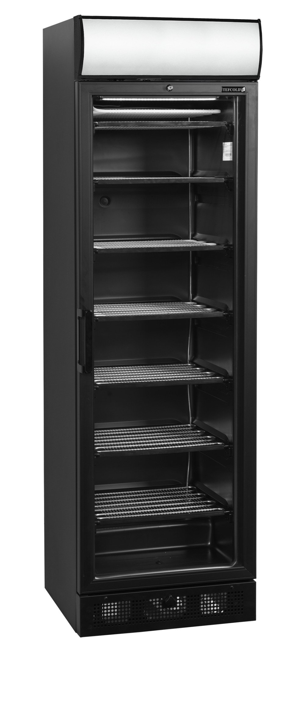 UFSC371GCP Black Vrieskast glasdeur