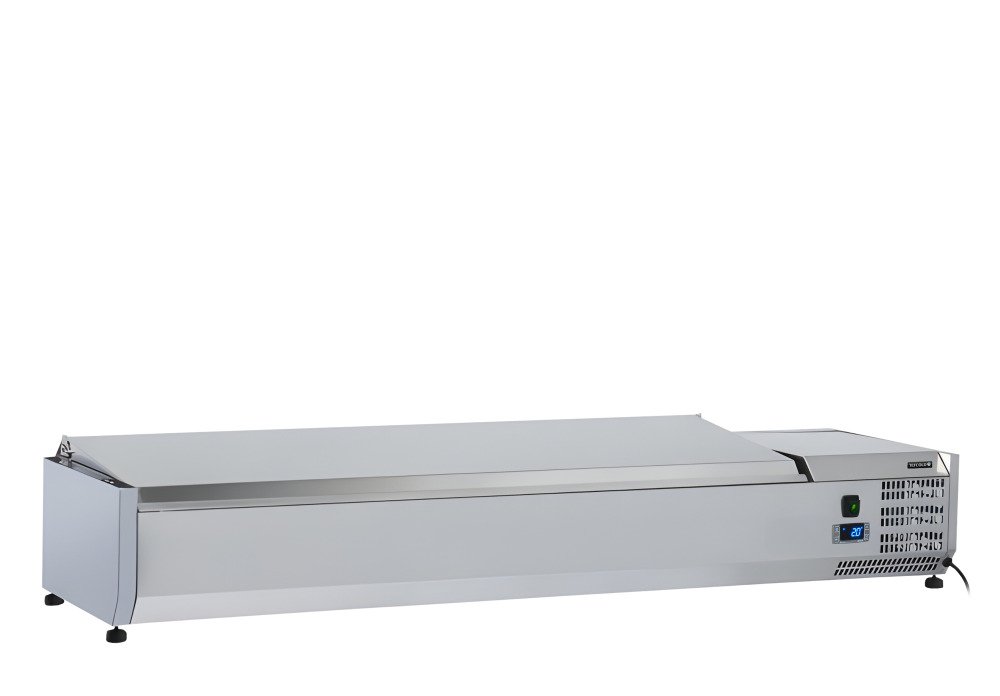 VRX1400(330) INOX Vitrine à poser réfrigérée pour bacs GN1/4