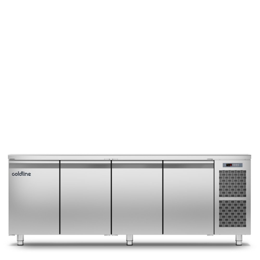 MASTER 4P Geventileerde koelwerkbank 4 deurs GN1/1 