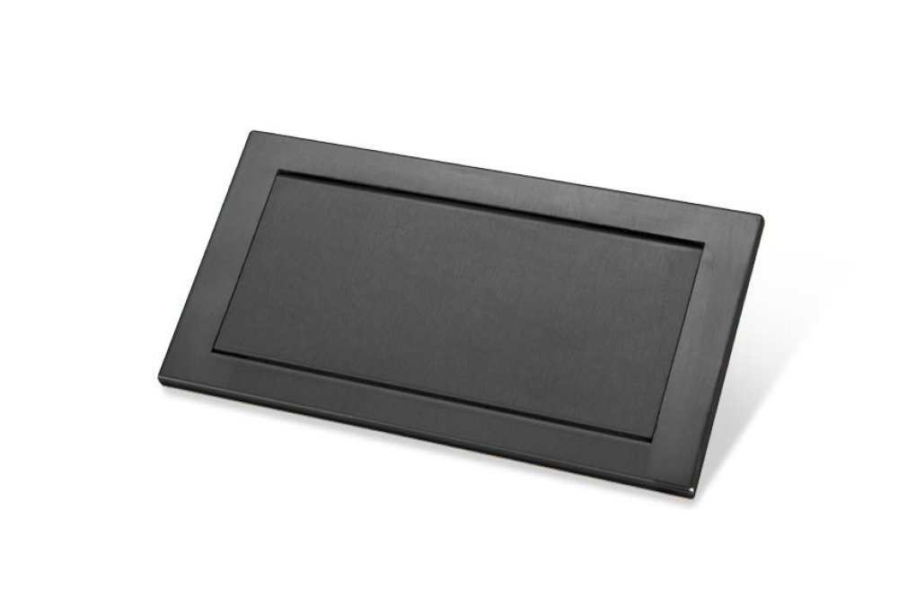 SCHARNIERENDE INBOUW AFVALKLEP AISI304 - 326X173X10MM