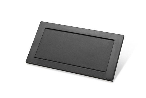 SCHARNIERENDE INBOUW AFVALKLEP AISI304 - 326X173X10MM