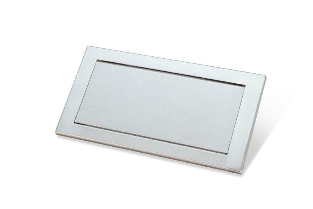 VIDE-DECHET BASCULANT ENCASTRABLE AISI304 - 326X173X10MM
