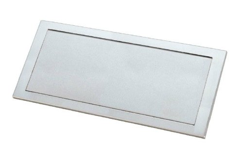 SCHARNIERENDE INBOUW AFVALKLEP AISI304 - 482X216X10MM