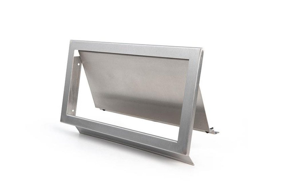 VIDE-DECHET BASCULANT ENCASTRABLE AISI304 - 482X216X10MM - AVEC GLISSIERE
