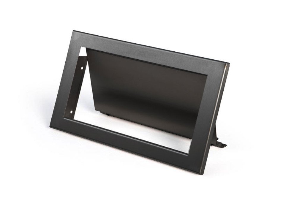 SCHARNIERENDE INBOUW AFVALKLEP AISI304 - 326X173X10MM - MET VEER