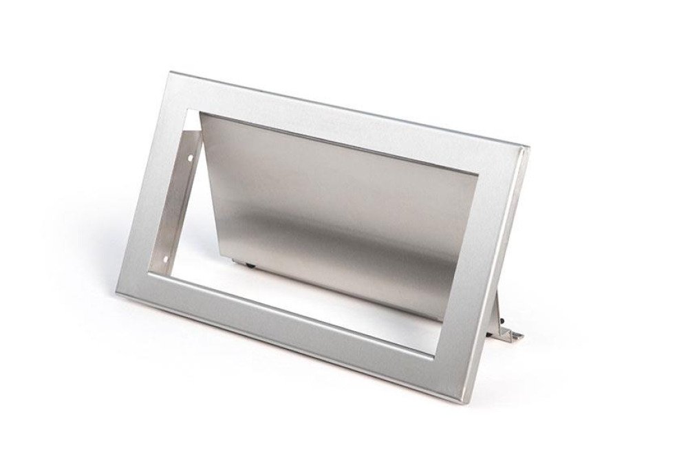 VIDE-DECHET BASCULANT ENCASTRABLE AISI304 - 326X173X10MM - A RESSORT