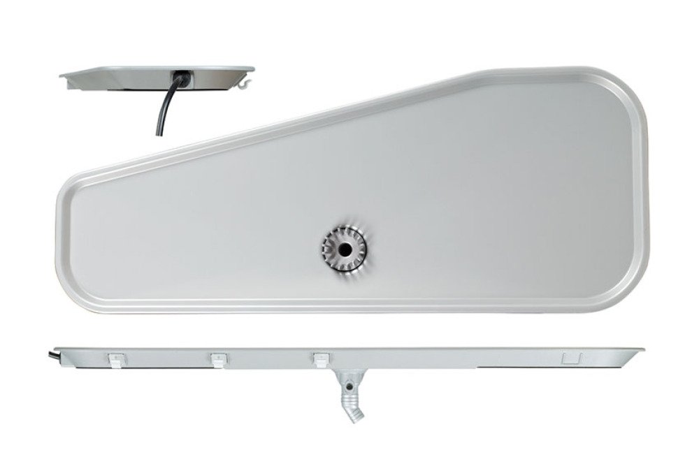 CONDENSATIE OPVANGSCHOTEL - VERWARMD 705X285X25MM - PANCAKE 1 ECO