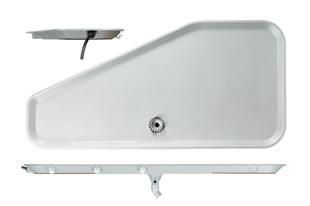 CONDENSATIE OPVANGSCHOTEL - VERWARMD 920X435X31MM - PANCAKE 5 ECO