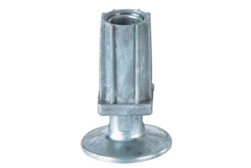 RVV-3230-000 | INBUISVOET 30X30MM - ZAMAC NATUREL FLENS