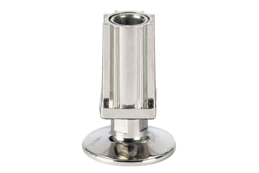 RVV-4230-000 | INBUISVOET 30X30MM - ZAMAC VERNIKKELD FLENS