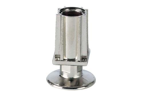 RVV-4235-000 | INBUISVOET 35X35MM - ZAMAC VERNIKKELD FLENS