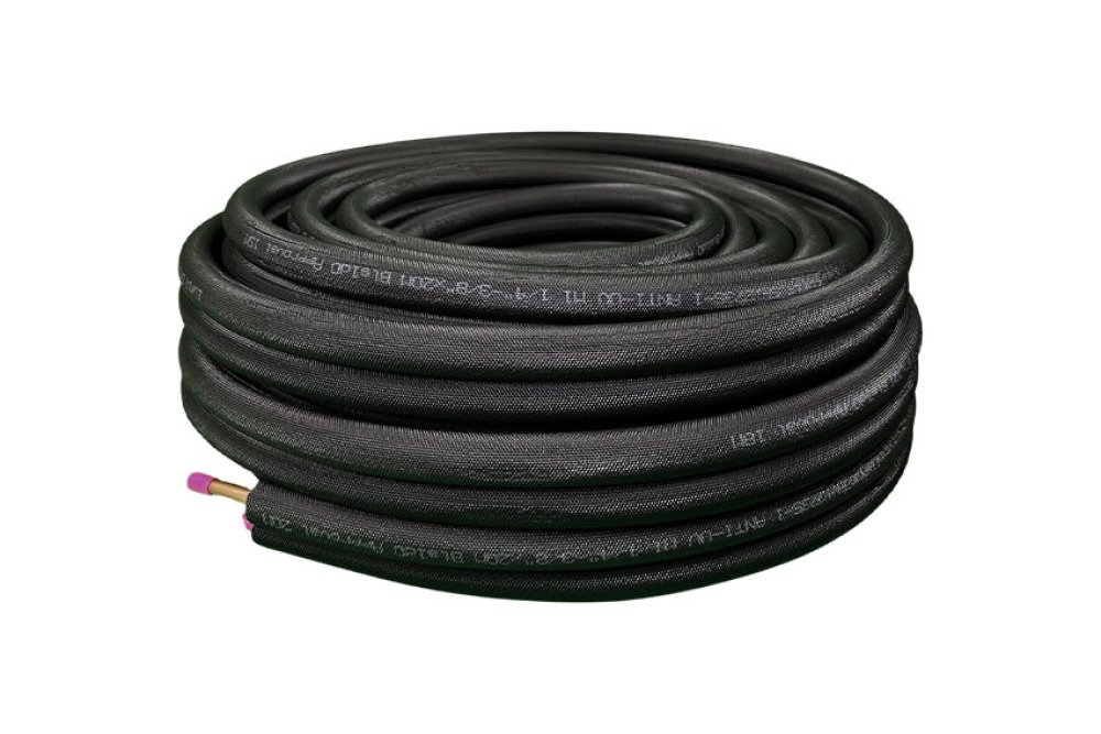 GEISOLEERDE KOPERLEIDING 1/4'+5/8' BRANDKLASSE BL-S1-D0 - 20MTR/ROL