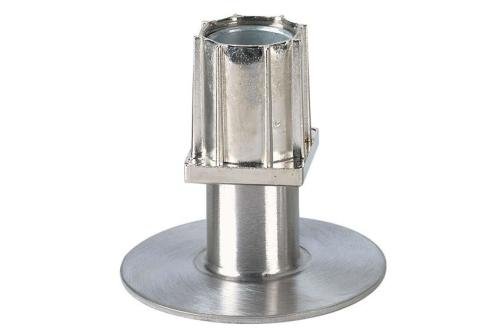 RVV-4340-000 | VERIN REGLABE 40X40MM - ZAMAC NICKELE FLANGE Ø90MM