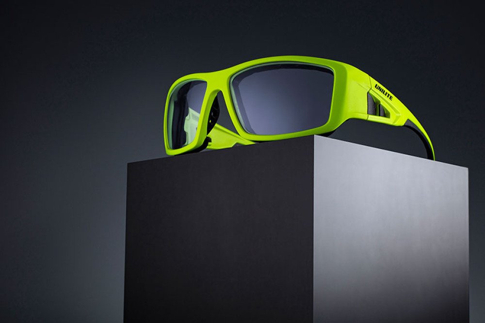 VEILIGHEIDSBRIL MET CLEAR UV-FILTER EN RUBBEREN AFDICHTING