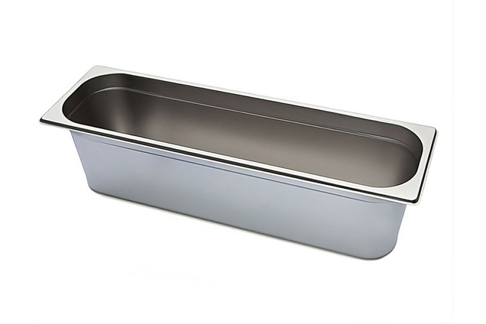 GN2/4 - 100MM RECIPIENT INOX PLEIN - V-LINE