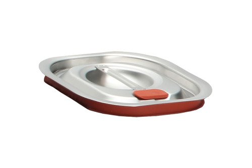 GN1/6 - DEKSEL MET SILICONE DICHTING V-LINE