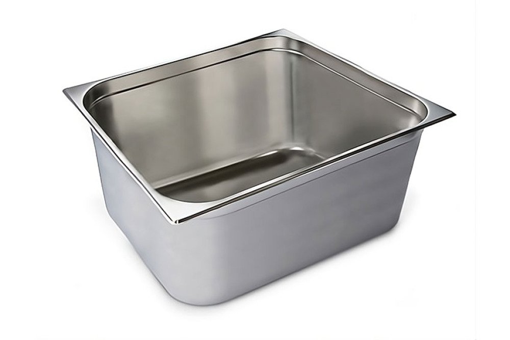 GN2/1 - 200MM RECIPIENT INOX PLEIN - V-LINE