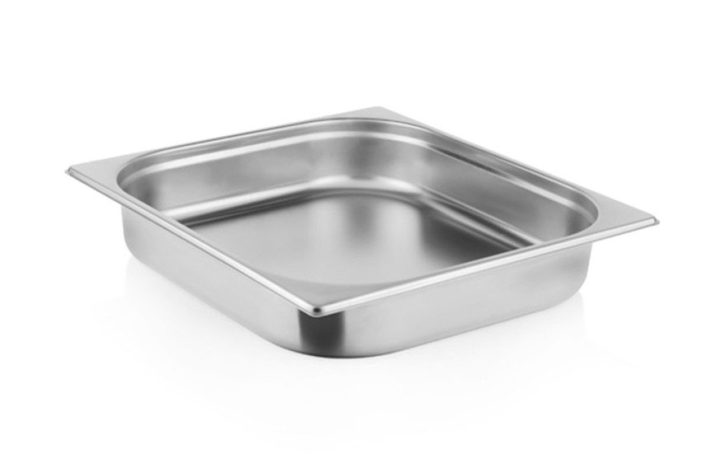 GN2/3 - 60MM RECIPIENT INOX PLEIN - V-LINE