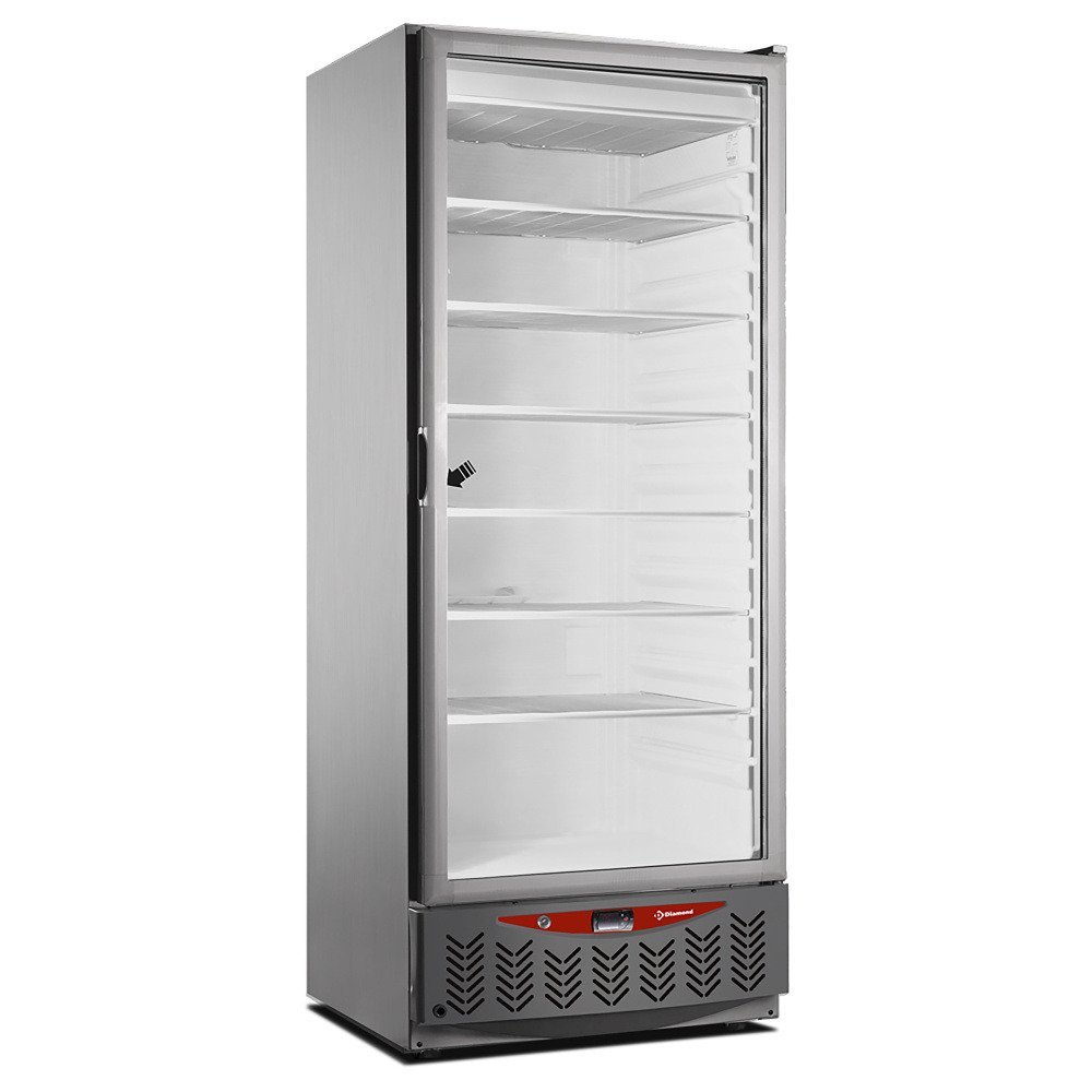NFT55/X-R2G | Congélateur statique, vitrée, 525 litres, GN2/1+600x400, inox