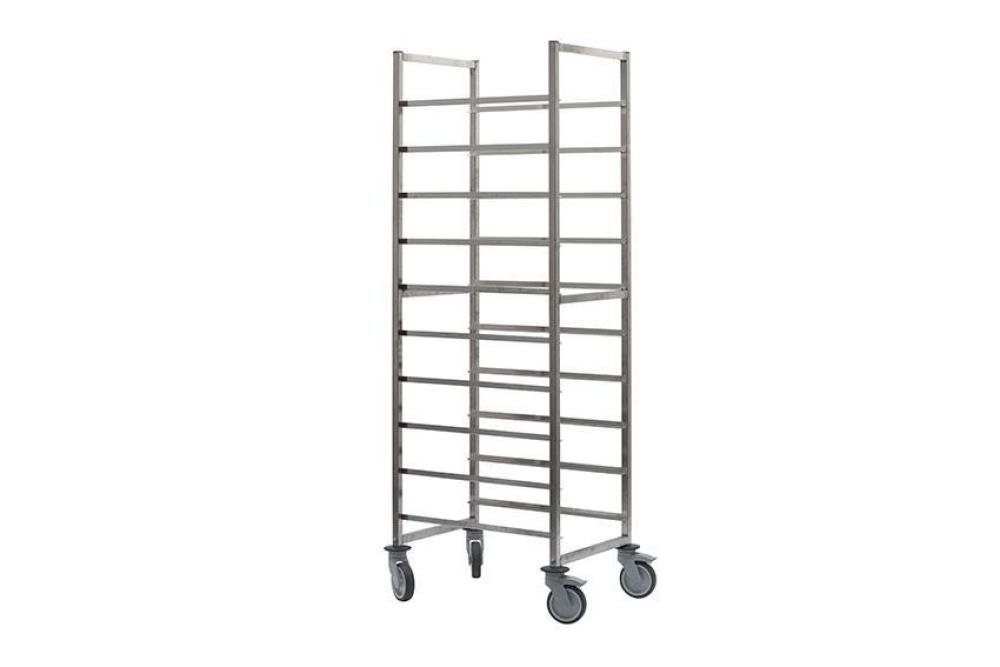 CRT-1310-000 | CHARIOT INOX BAKERY 600X400MM 10 NIVEAUX - TYPE T - ENTR: 400MM
