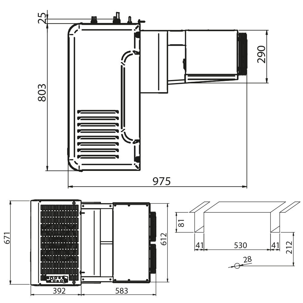 AP122M-2C-R2 | Koelgroep " Geschrankt " T° -5°+5°