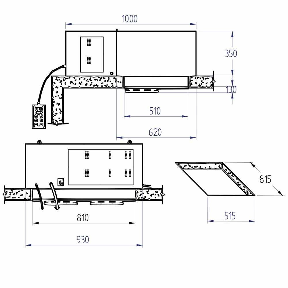 SP122M-3H-R2 | Groupe frigorifique "plafond" T° -5°+5°