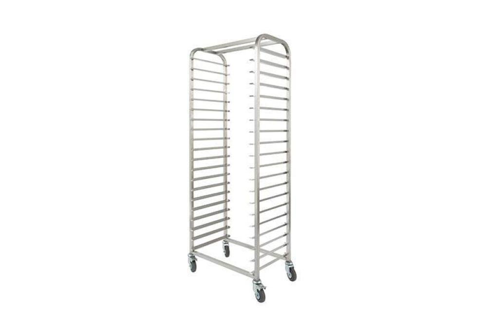 CRT-2321-000 | RVS REGAALWAGEN BAKERY - 600X400MM 20 NIVEAUS - TYPE H - IN: 600MM