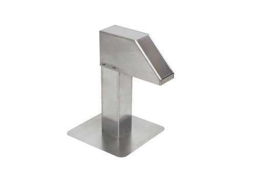 ALUMINIUM DAKDOORVOER - 125X125MM - 1 UITGANG