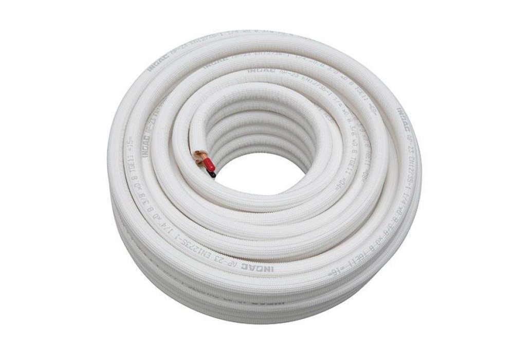 TUBE CUIVRE PREISOLE 1/4'+3/8' - CLAS.AU FEU B-S1-D0 - 5MTR/ROL