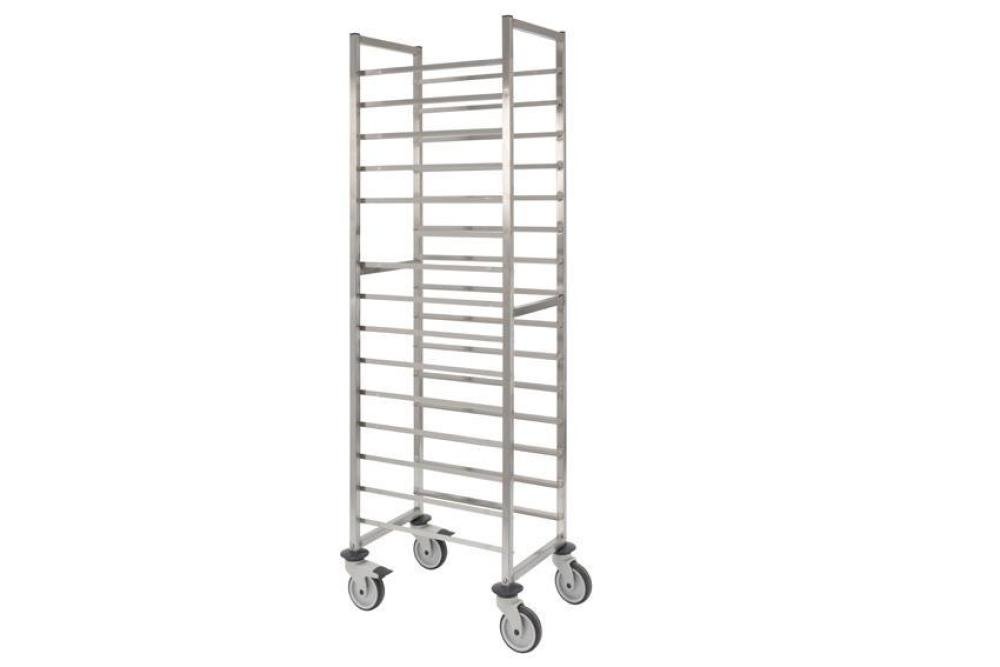 CRT-1150-000 | RVS REGAALWAGEN GASTRO - 530X325MM 15 NIVEAUS - TYPE T - IN: 325MM