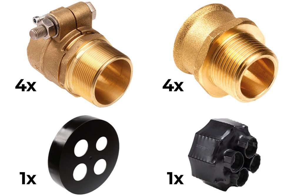 KIT 1 VOORGE?SOLEERD LEIDINGSYSTEEM - 32MM - 1'