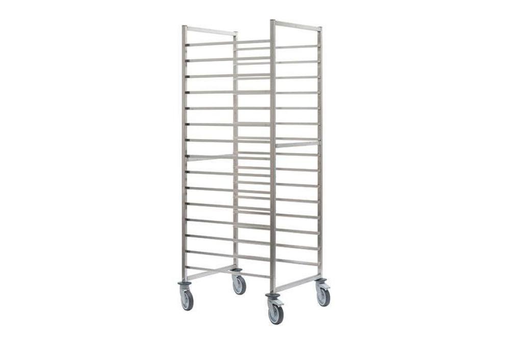 CRT-1250-000 | RVS REGAALWAGEN GASTRO - 650X530MM 15 NIVEAUS - TYPE T - IN: 530MM