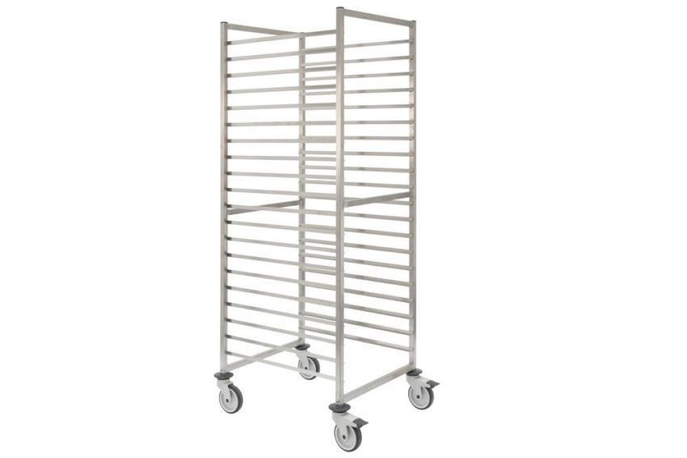 CRT-1220-000 | CHARIOT INOX GASTRO 650X530MM 20 NIVEAUX - TYPE T - ENTR: 530MM