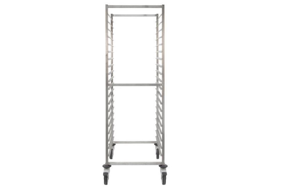 CRT-1220-000 | CHARIOT INOX GASTRO 650X530MM 20 NIVEAUX - TYPE T - ENTR: 530MM