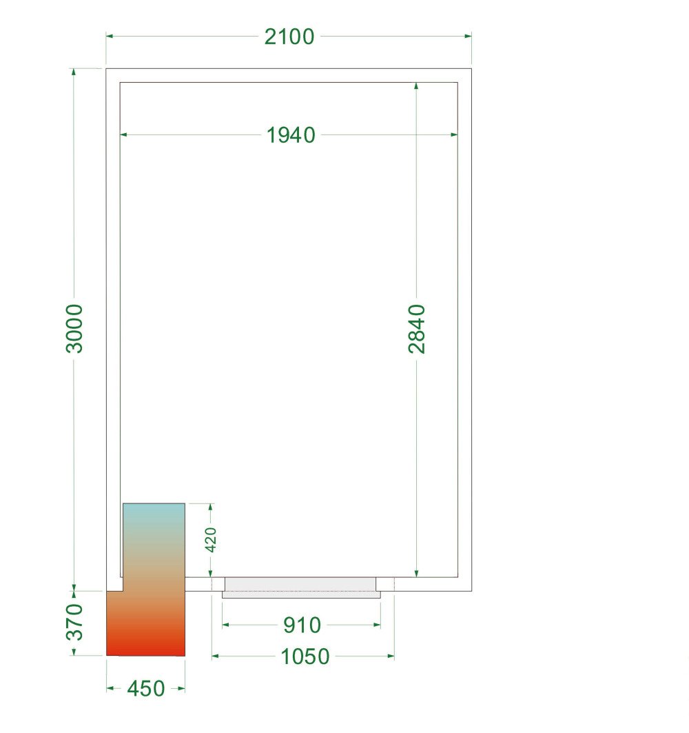 CRPF2130WD Koelruimte (Compleet met monoblock)