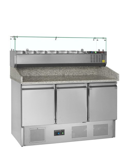 PT1365 + GVC33-140 Pizzatafel incl. unit voor toppings